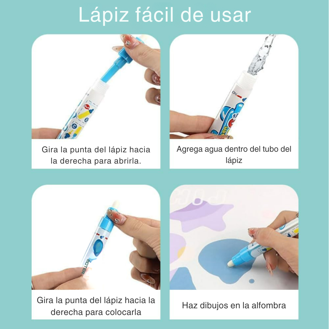Alfombra Mágica para pintar con agua